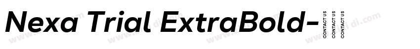 Nexa Trial ExtraBold字体转换